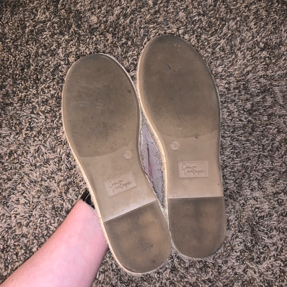 Crown Vintage Clover Espadrilles Platform Slip On - Picture 6 of 6